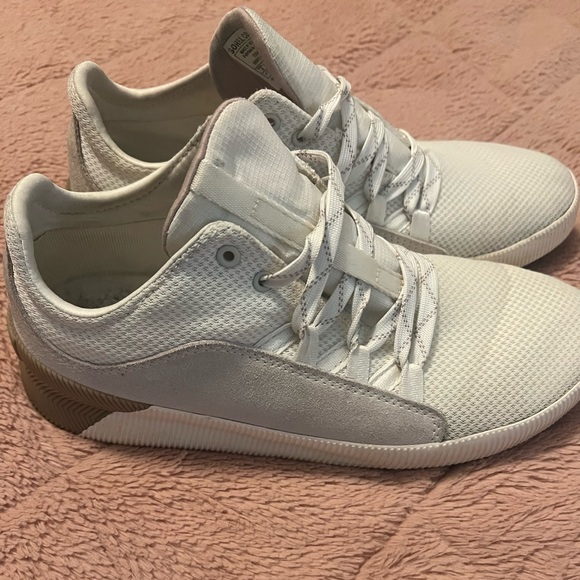 Sorel Women's Out N About Plus Lace Womens 8 shoe seasalt cream tan * no insoles - Picture 1 of 7